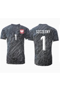 Fotbalové Dres Polsko Wojciech Szczesny #1 Brankářské Venkovní Oblečení ME 2024 Krátký Rukáv